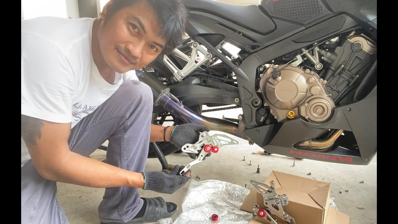 CBR 650F | Rear Set Installation | Full Video #honda  #cbr #cbr650f  #cbr650r
