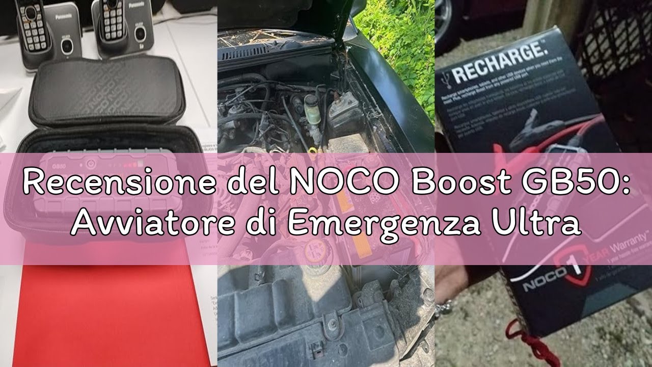 Recensione del NOCO Boost GB50: Avviatore di Emergenza UltraSafe 1500A – Booster Batteria al Litio 1