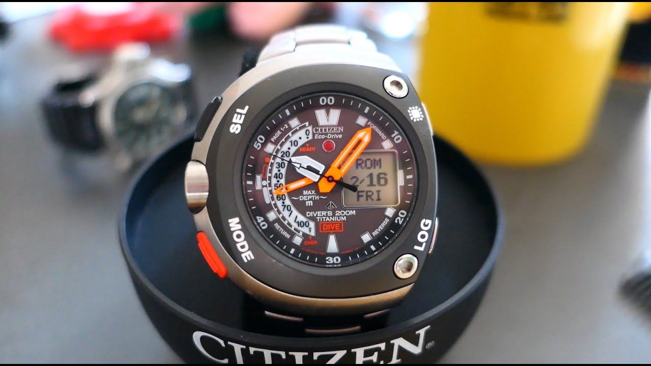 Citizen Aqualand Eco Drive U101 JV0051 Calibrazione lancette settaggio data e ora Guida in Italiano