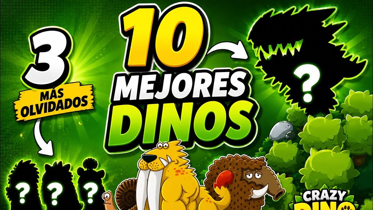 Los 10 mejores Dinos en Crazy Dino Park y los 3 más olvidados