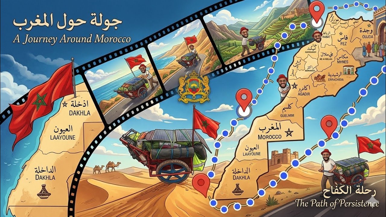 أقوى من البطريق 🐧 6 أشهر مشيا حول المغرب 🇲🇦 اليوم 153 من الرحلة 😅🏜