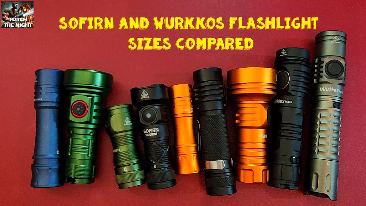 Compare Small Sofirn And Wurkkos Flashlight Sizes