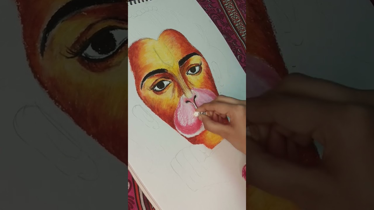 Realistic portrait drawing 