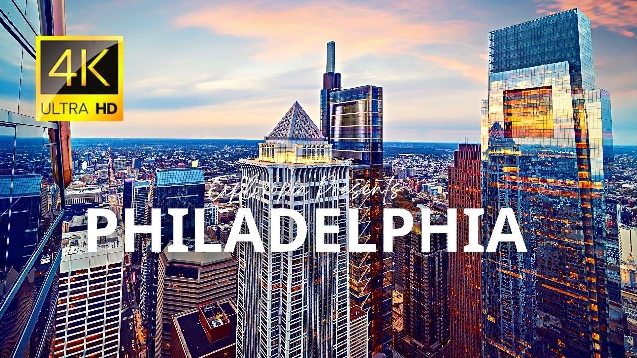 Philadelphia, USA 🇺🇸 in 4K ULTRA HD 60FPS by Drone