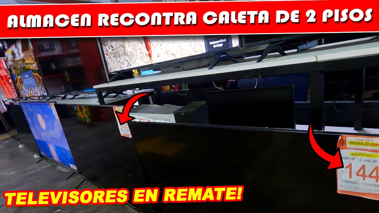 ALMACEN DE REMATES CALETA GIGANTE de 2 PISOS! TODO TELEVISORES en REMATE!