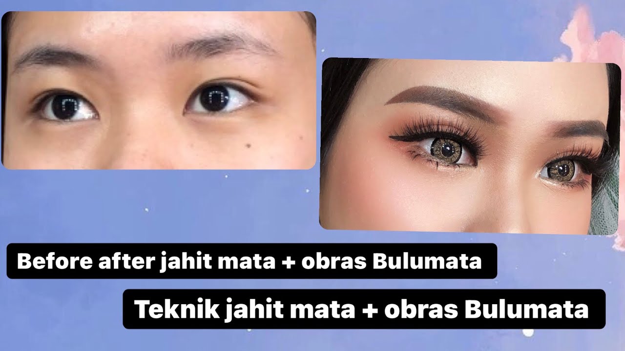 Tutorial Pasang Bulumata | Teknik jahit mata + obras Bulumata