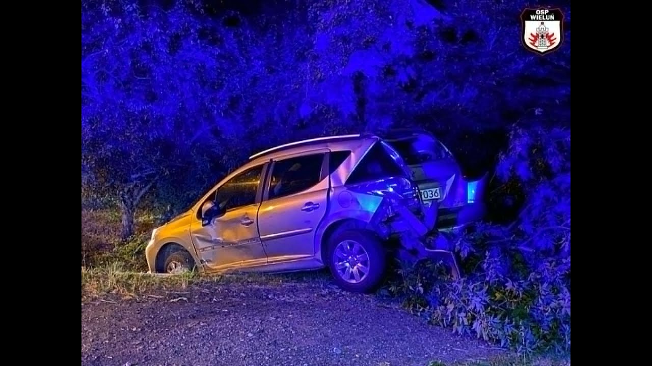 Przejazd ALARMOWO | OSP WIELUŃ | Wypadek