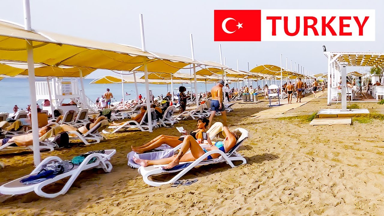 Indyk. Piękna przyroda i niesamowite plaże. Morze Śr&oacute;dziemne. Plaża Manavgat