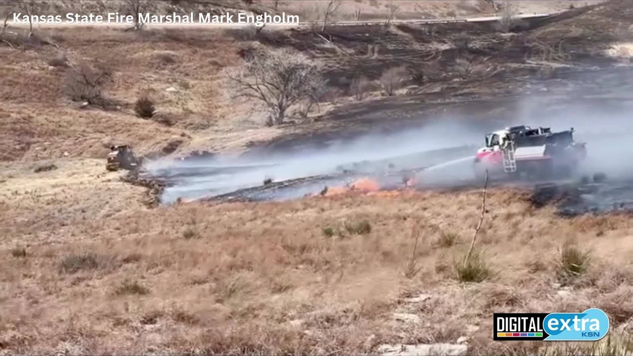 WATCH: Firefighters battle wildfire near Wilson Lake