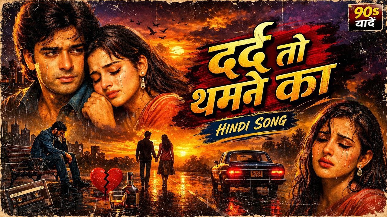 Dard To Thamne Ka Ab Naam Nahi Leta 💔 | Heart Touching 90s Sad Melody | Dard To Thamne Ka