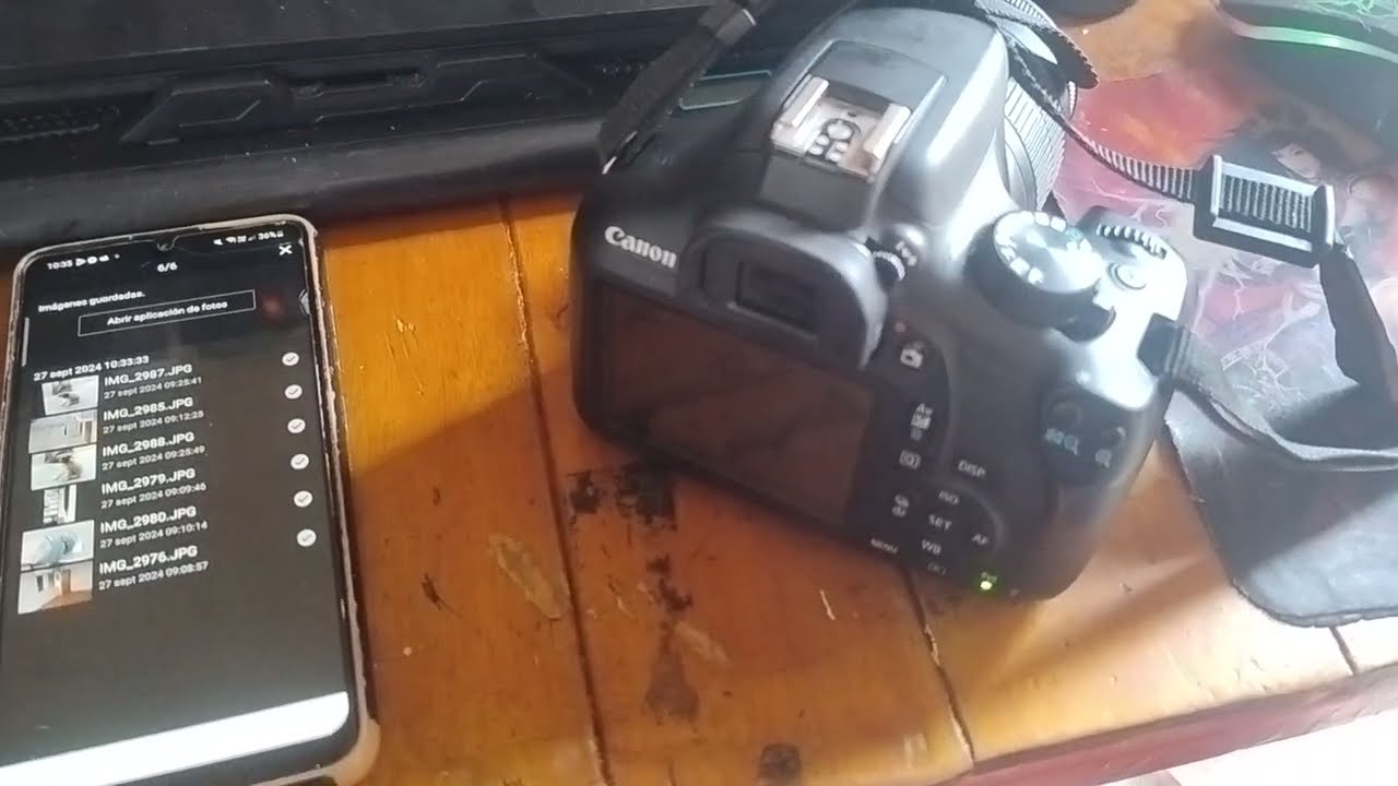 Como conectar una camara profesional Cannon Rabel T6 a un Smartphone mediante Conexión Inalámbrica