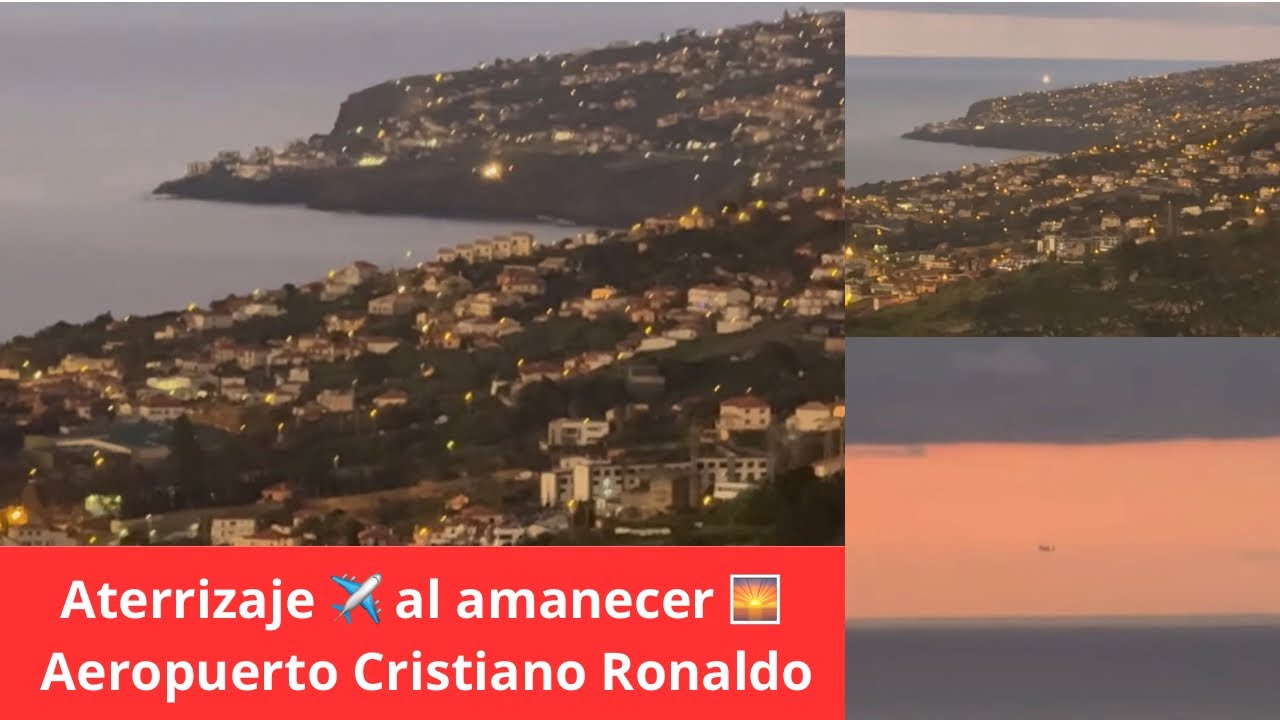 🔥Aterrizaje Espectacular en el último Amanecer del año 🌅 Aeropuerto de Madeira Madeira 31.12.2024