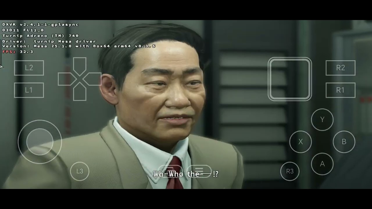 Winlator@Frost 10.1 V2 (WIP) | Yakuza Kiwami | Honor Magic 5 (Snapdragon 8 Gen 2, Adreno 740)