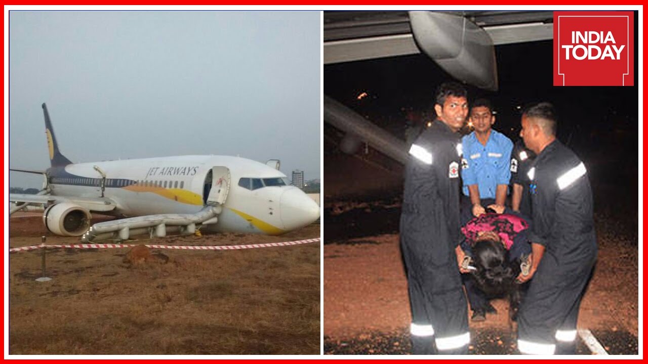 Goa - Mumbai Jet Airways Flight Veers Off Runway