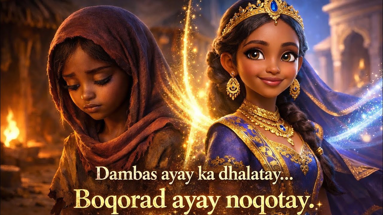 Dambas ayay ka dhalatay… Boqorad.... | Sheeko Soomaaliyeed| sheeko gaaban | african folktale 