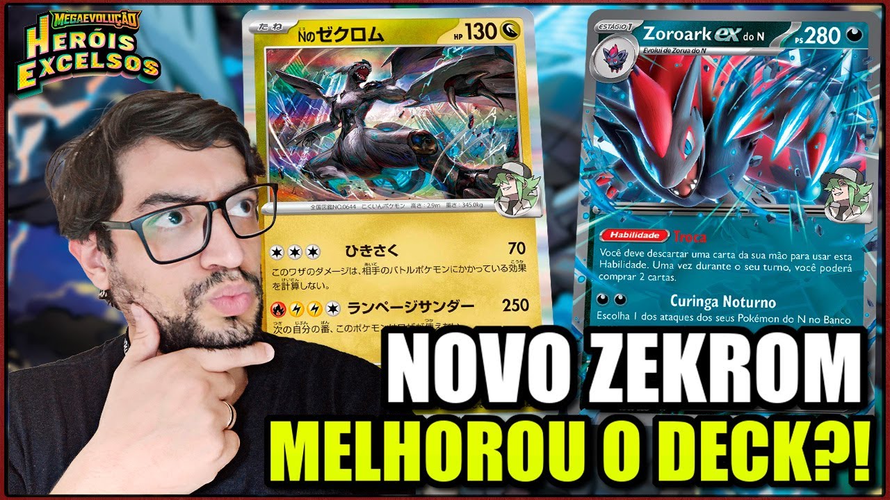 Zoroark do N + Zekrom! Nova Versão Ficou Forte no Meta? | React Tabletop Pokémon TCG