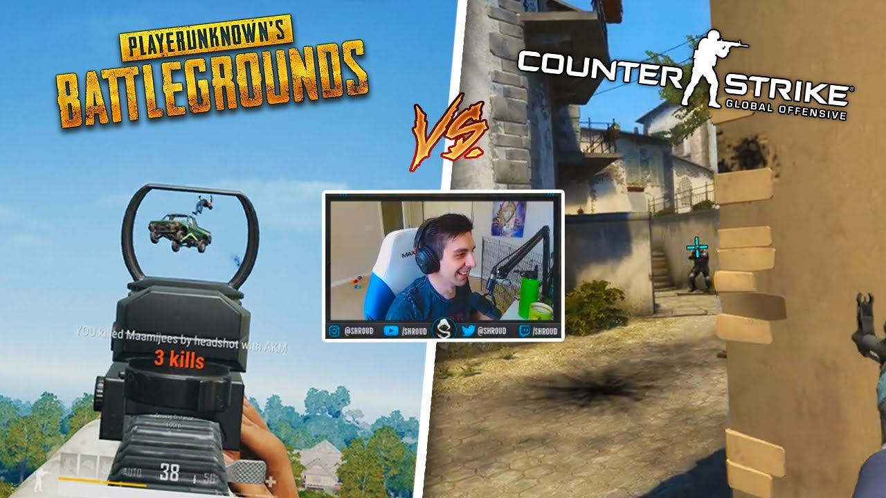 PUBG vs CS:GO - Which game is Shroud BETTER at?! ft. Insane Aim, Crazy Plays, Stream Highlights!