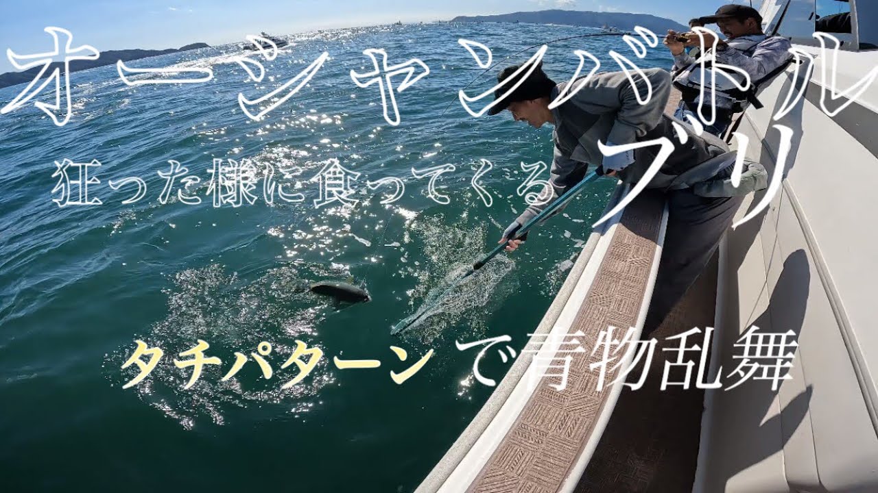 大阪湾の青物が時合でタチパターンに狂う