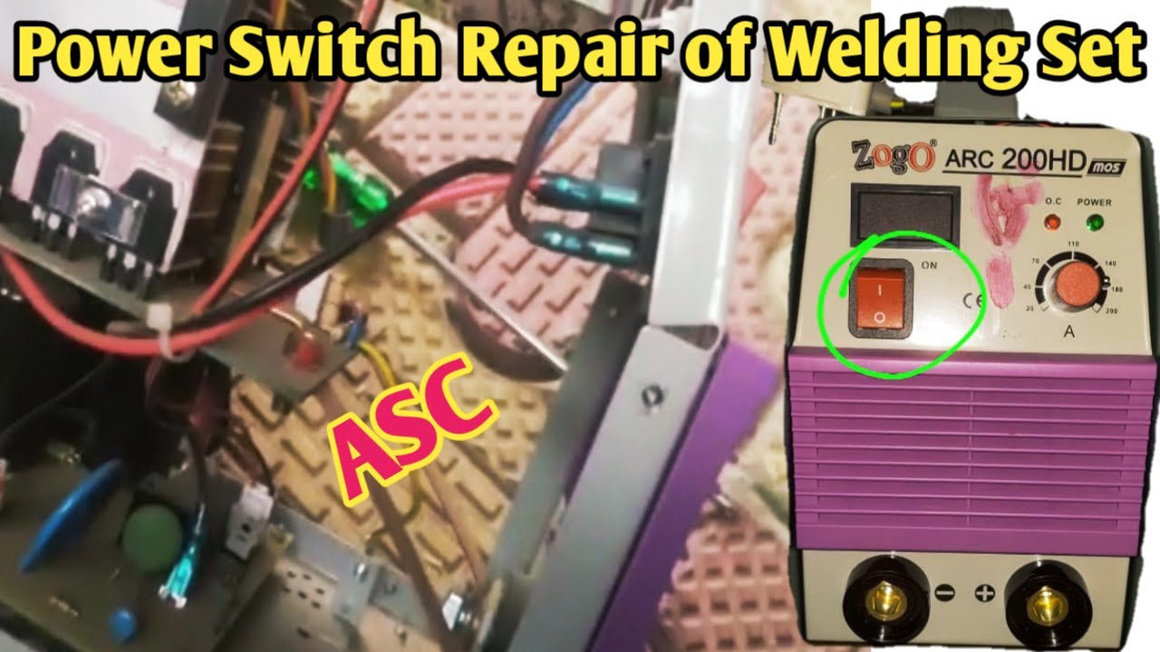 Power switch repair of welding set | How to repair power switch | Welding machine repair |