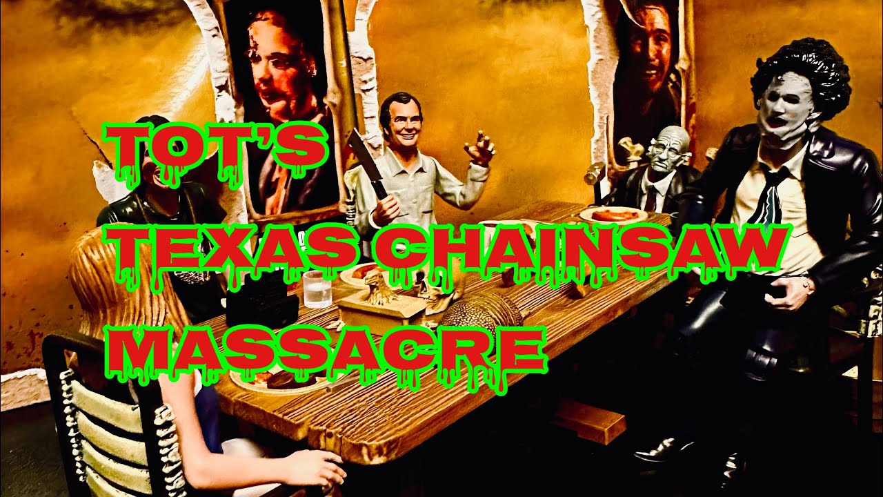 Trick or Treat Studios’ Texas Chainsaw Massacre Dinner Playset  and figures review.