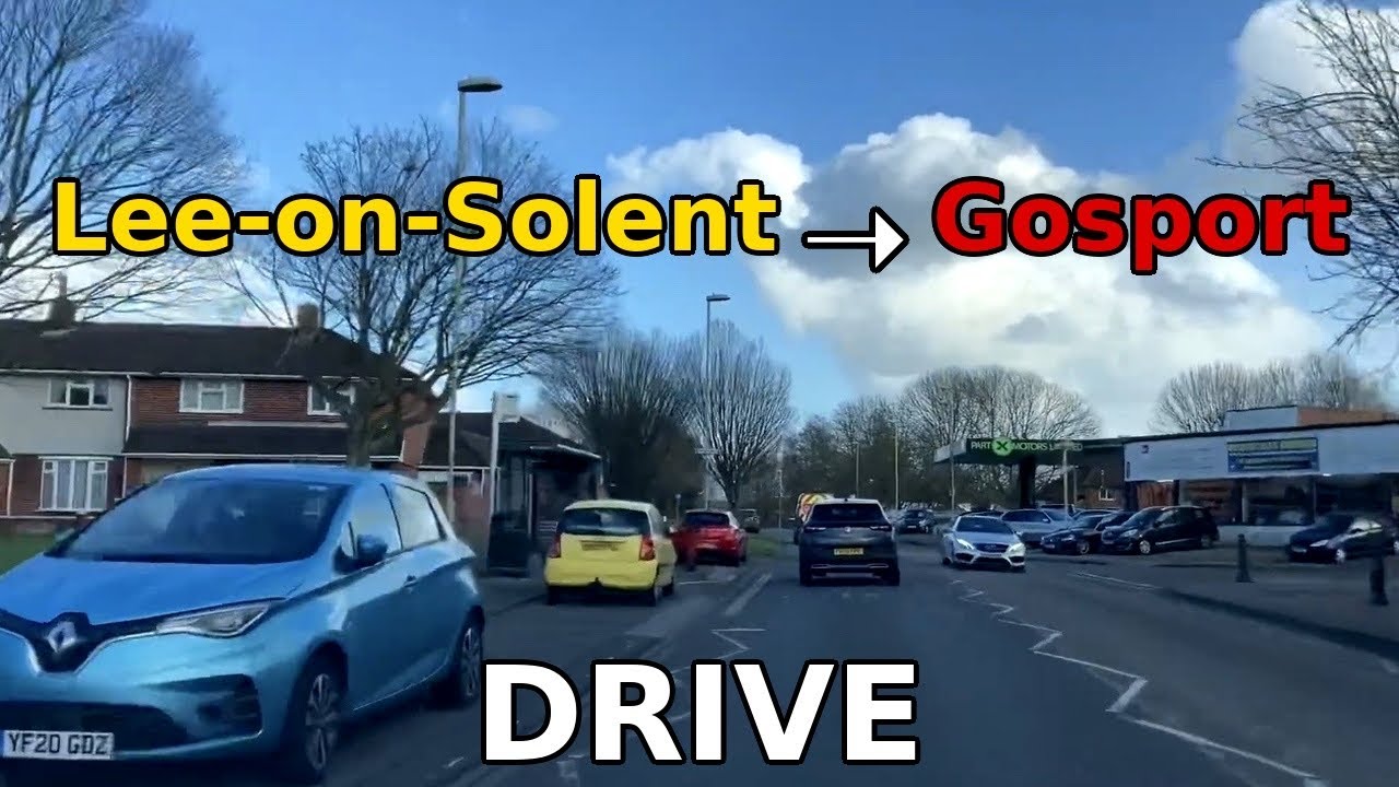 Driving from Lee-On-Solent to Gosport (Tesco Alver Valley)