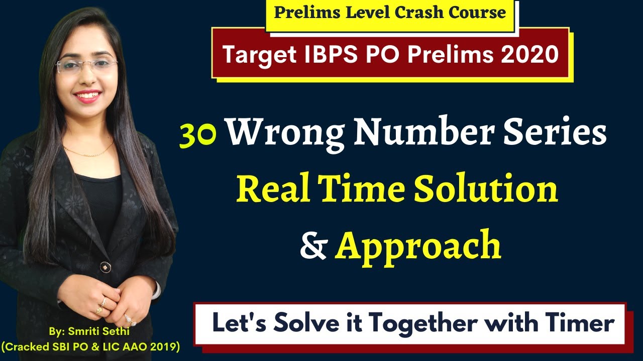 Class 2 | IBPS PO Prelims Crash Course | 30 Wrong Number Series Questions| Real Time Solution |