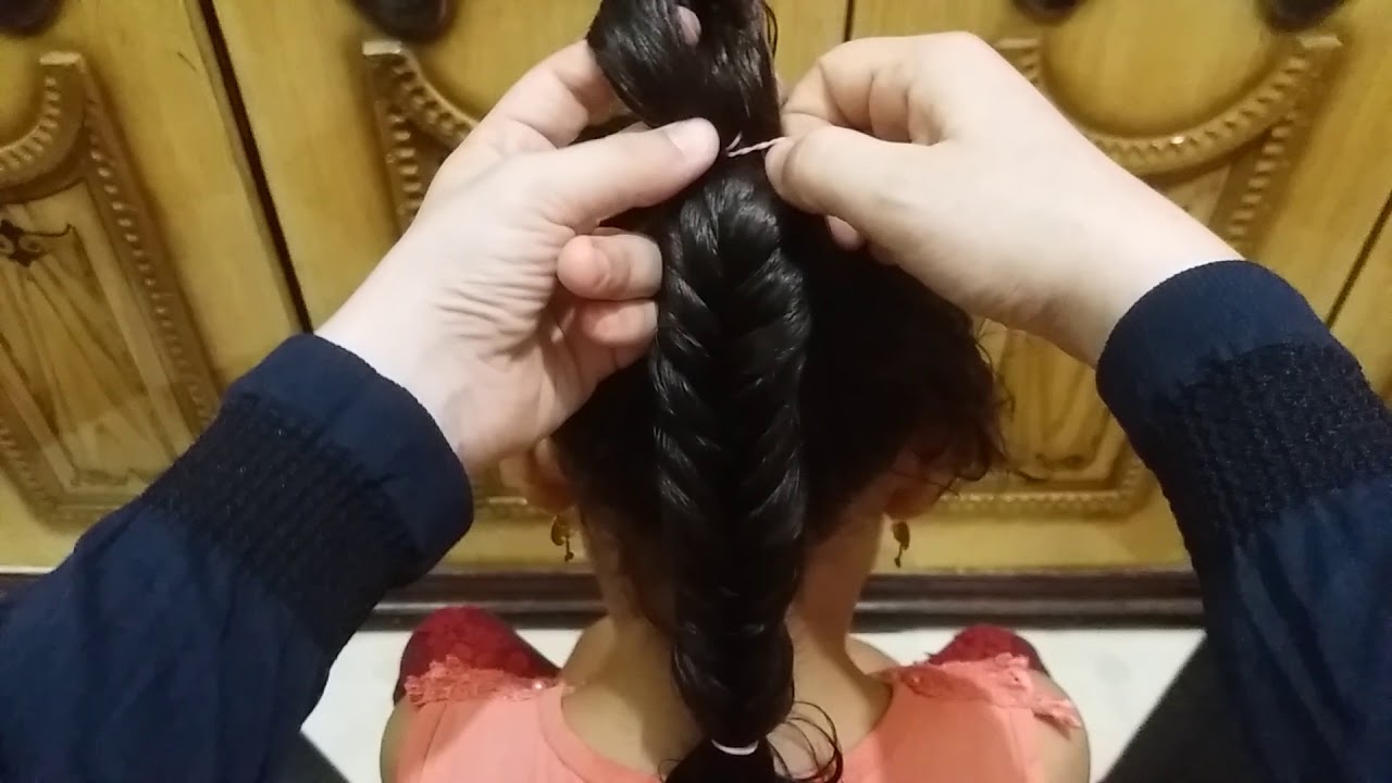 اسهل طريقه لضفيره السنبله