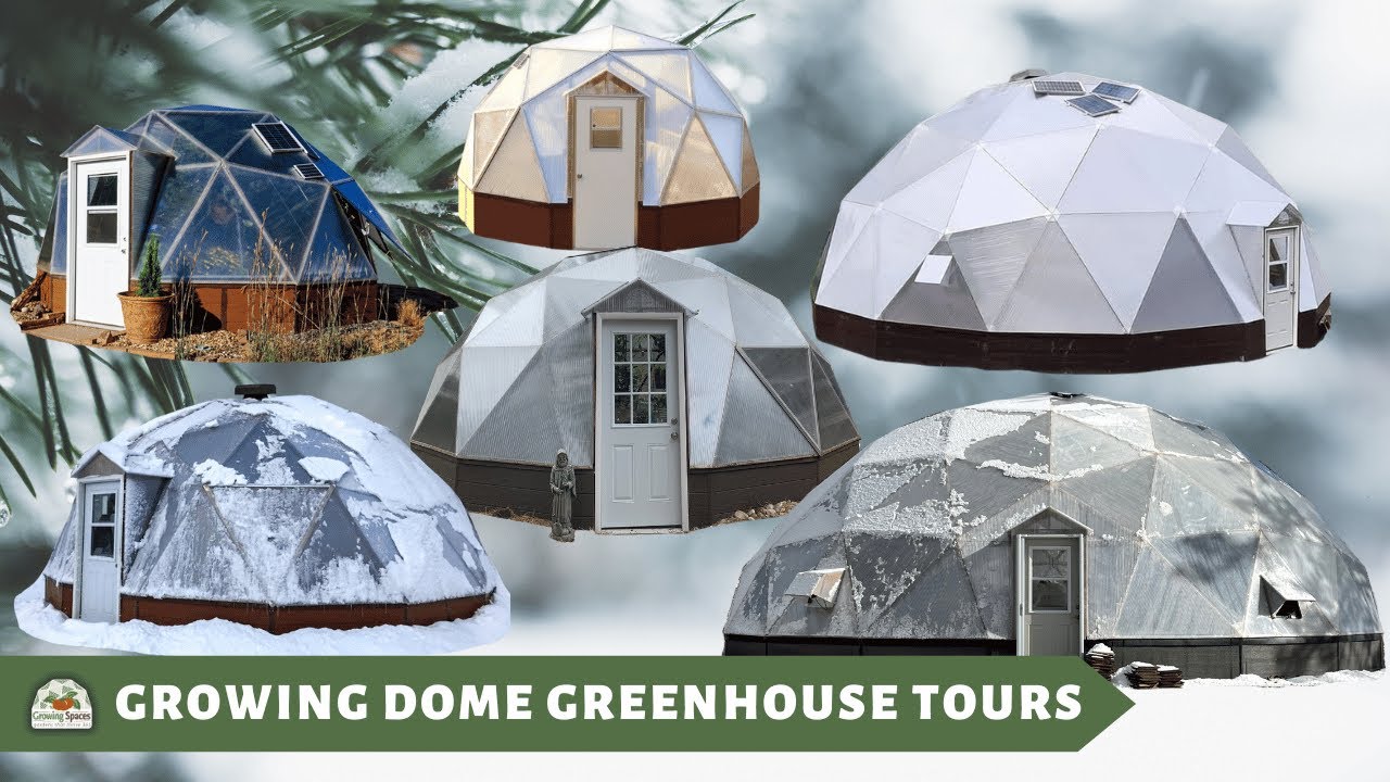 Virtual Tours of 6 Sizes of Growing Dome Greenhouses
