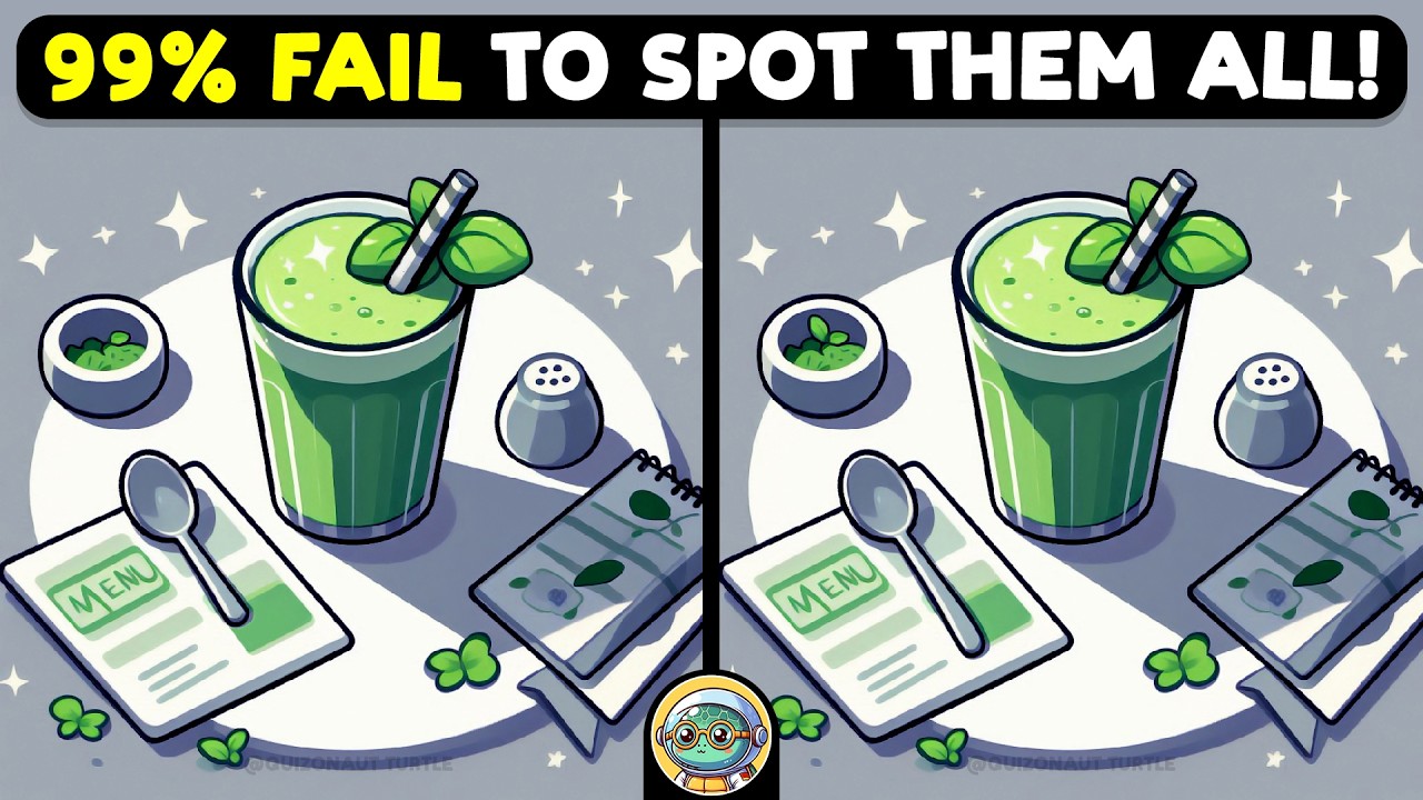 🐢🧩 Spot The Difference | Puzzle Power Hour 🧩🐢 | Quizonaut Turtle