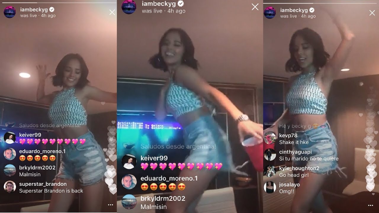 Becky G's Instagram Live Story - July 4th 2017