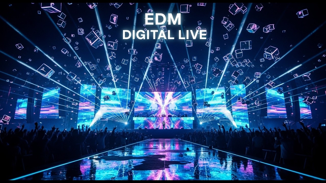 EDM Digital Live 💠 Future Cube Rain Party