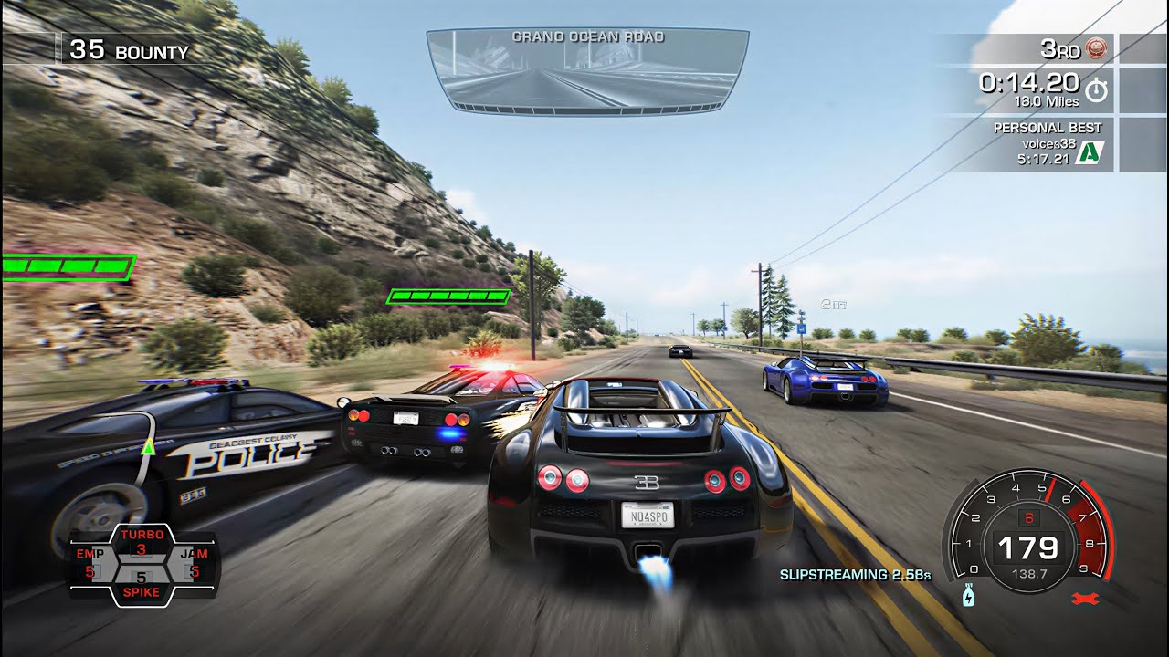 What happened when Surrounded by Cops 🚔🚁 | NFS Hot Pursuit Remastered