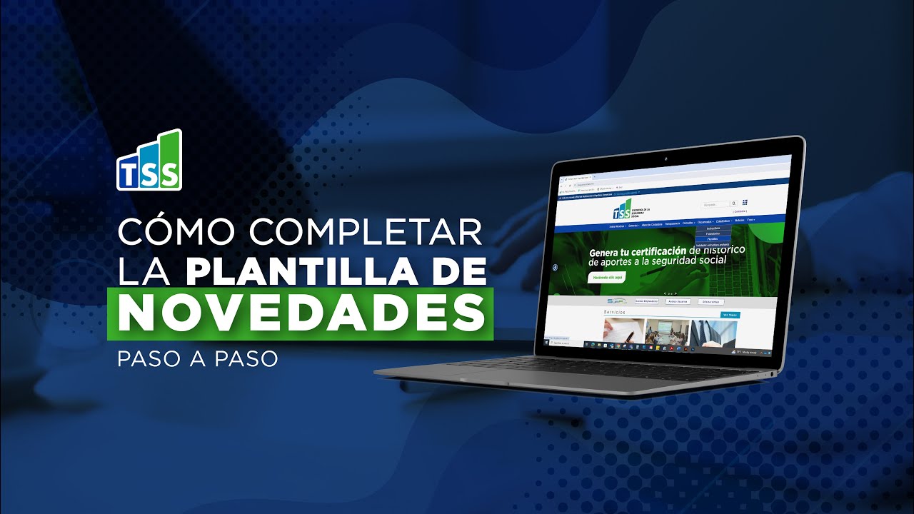 Tutorial paso a paso: ¿Cómo realizar novedades en la TSS?