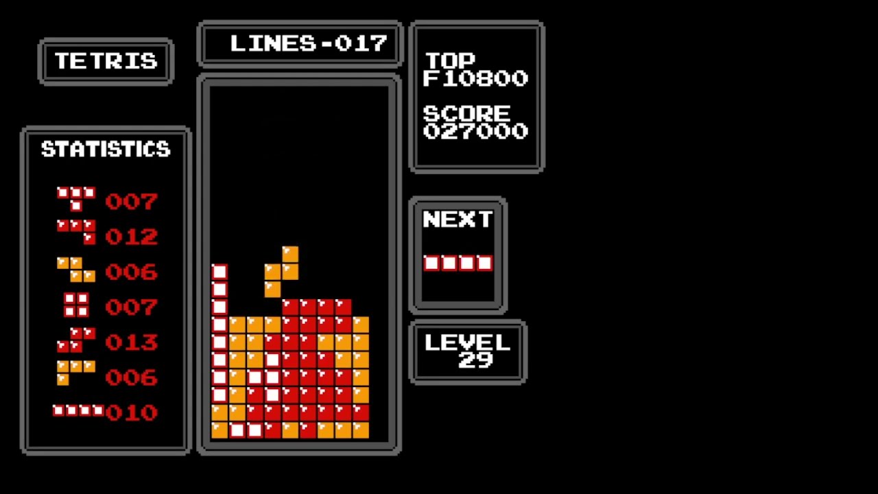 Level 29 Start 906,440 Points - Nes Tetris