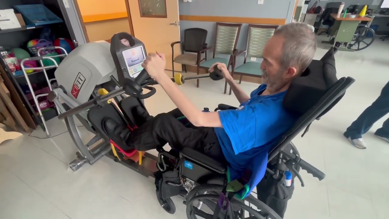 Jim on the Exercise Machine!