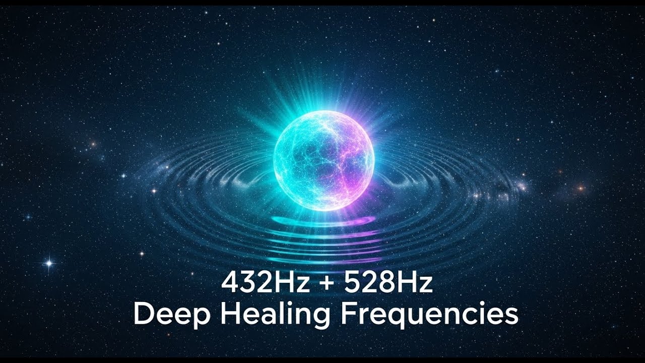 528Hz Healing Meditation Frequency | Miracle DNA Repair Music for Sleep, Balance, Peace & Recovery