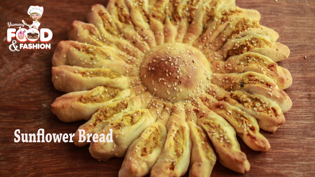 Sunflower Bread Recipe | Chicken Bread Recipe - How to make Chicken Bread - Easy Bread Recipe