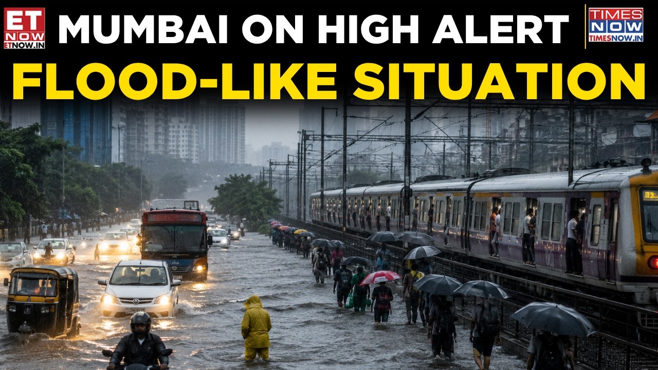 Mumbai Rains Today: Waterlogging Hits Roads & Trains | India&rsquo;s Financial Hub on High Alert | ET Now