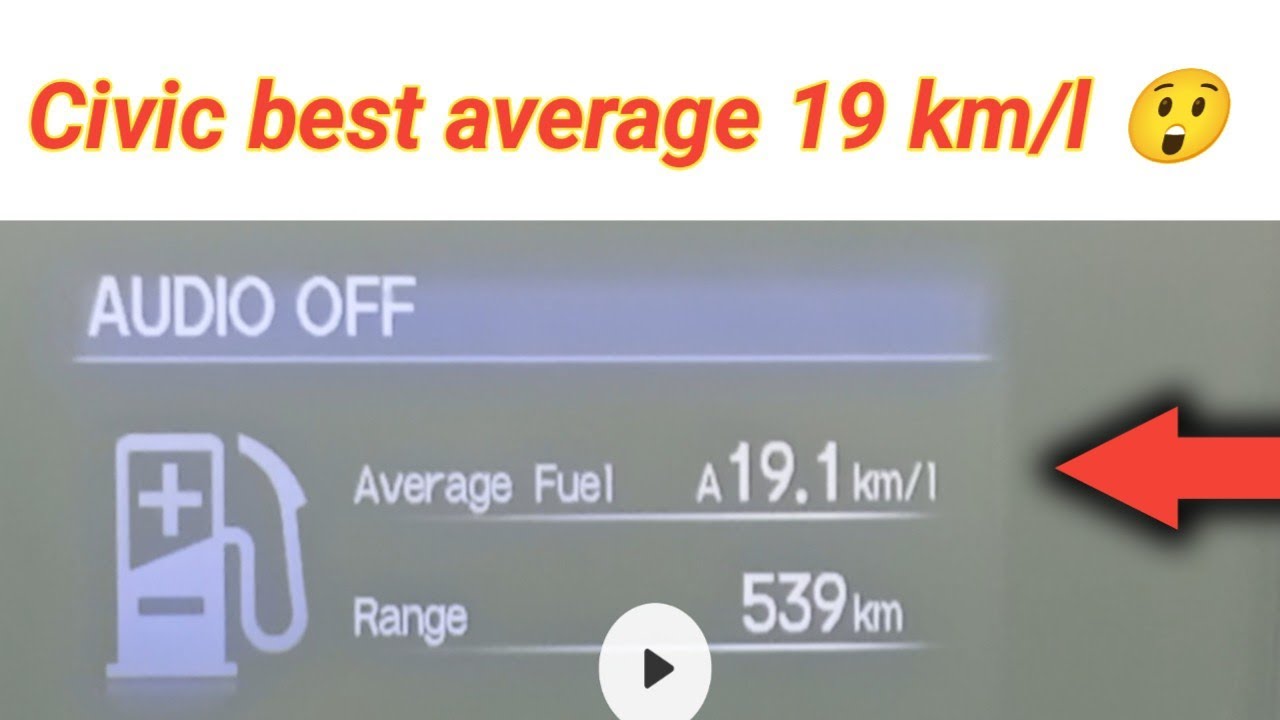 Civic best average 19 km /l #civic#average