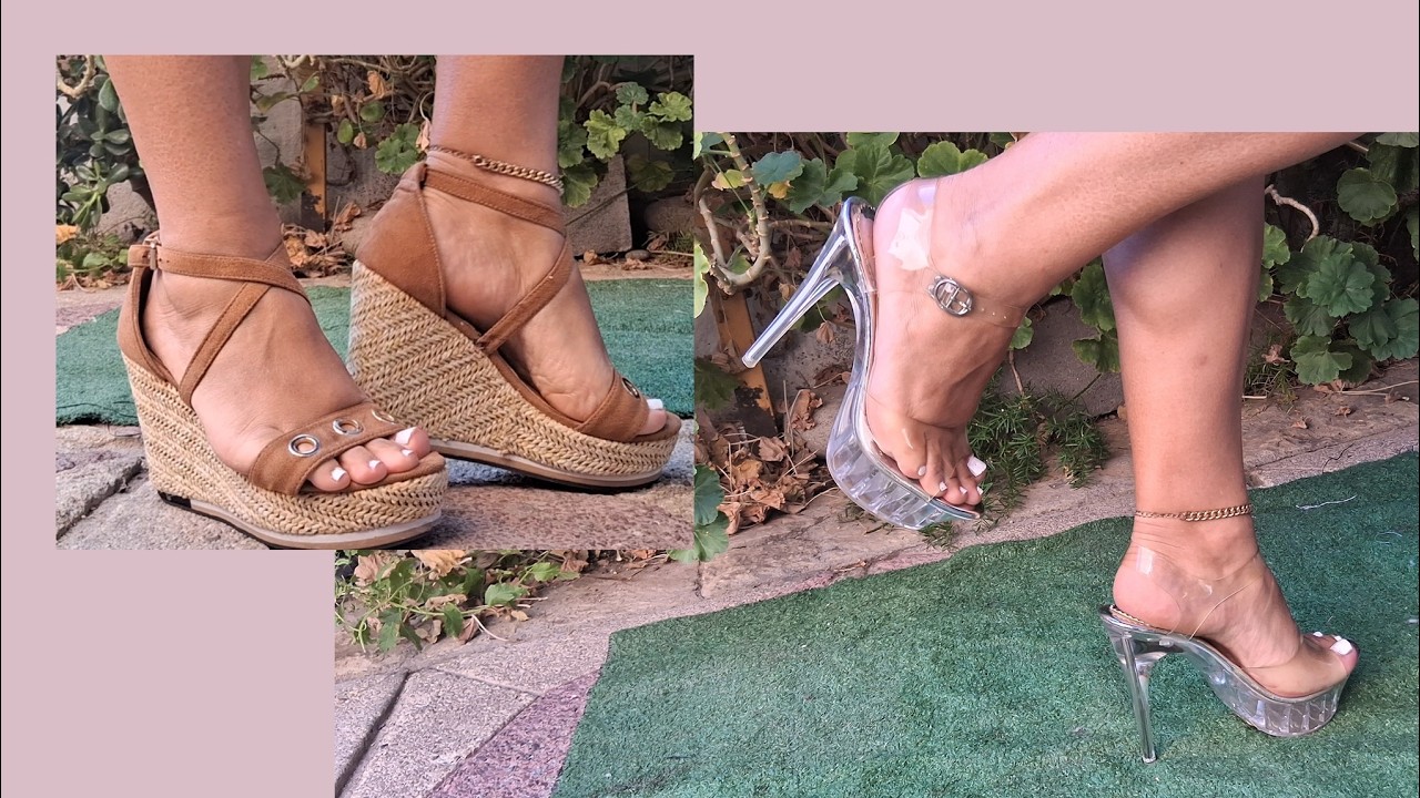 De Plataformas a Tacones Transparentes: Cambio de Look | Wedges to Clear Heels ✨