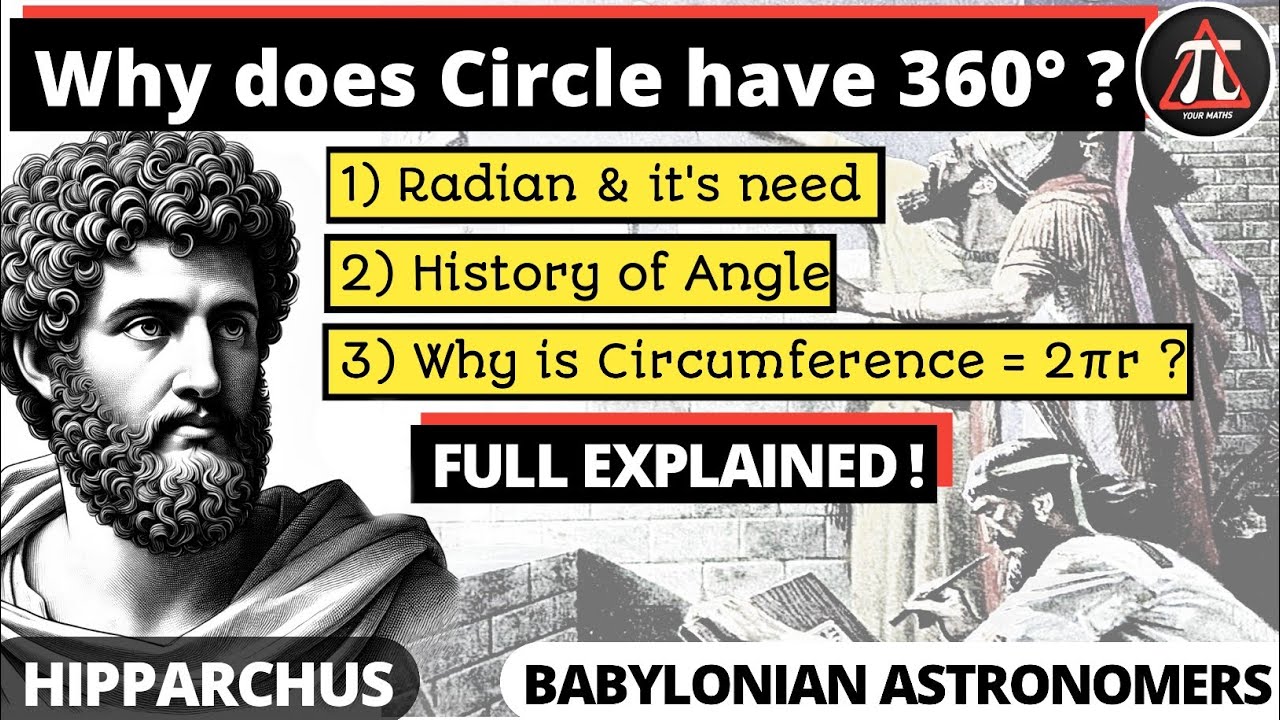 Why a Circle is of 360° & Circumference is 2πr : The Origin of Angles & Radians Explained !
