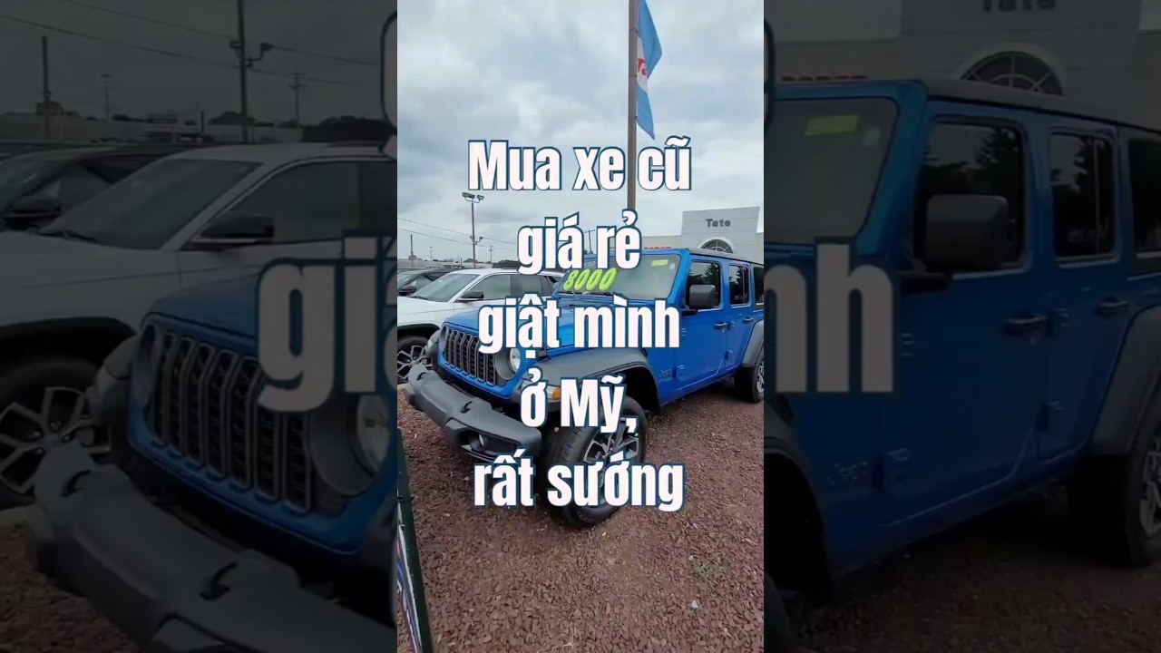 Mua xe cũ gi&aacute; rẻ giật m&igrave;nh ở Mỹ, rất sướng