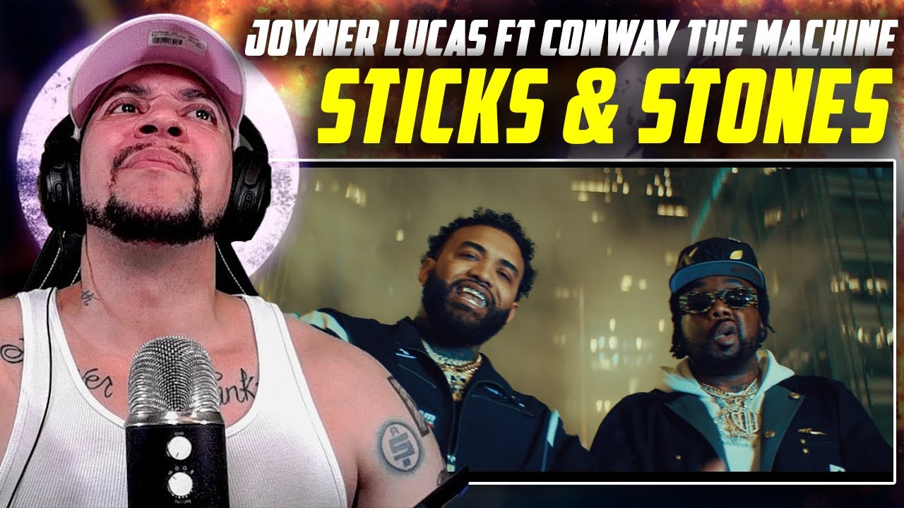 REAL HIPHOP ALL 2024!!!! Joyner Lucas ft Conway The Machine - Sticks & Stones (REACTION)