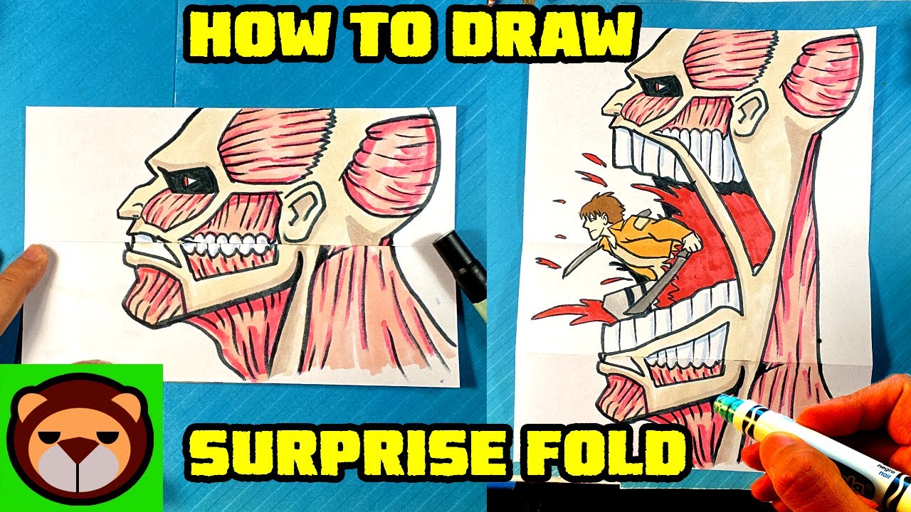 How to Draw ATTACK ON TITAN SURPRISE FOLD