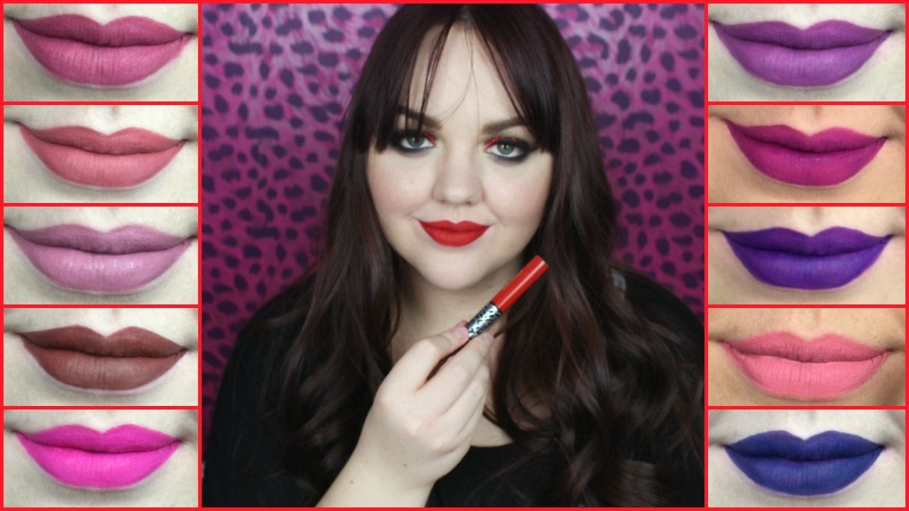 Kat Von D Everlasting Lipstick ll Lip Swatches 💋