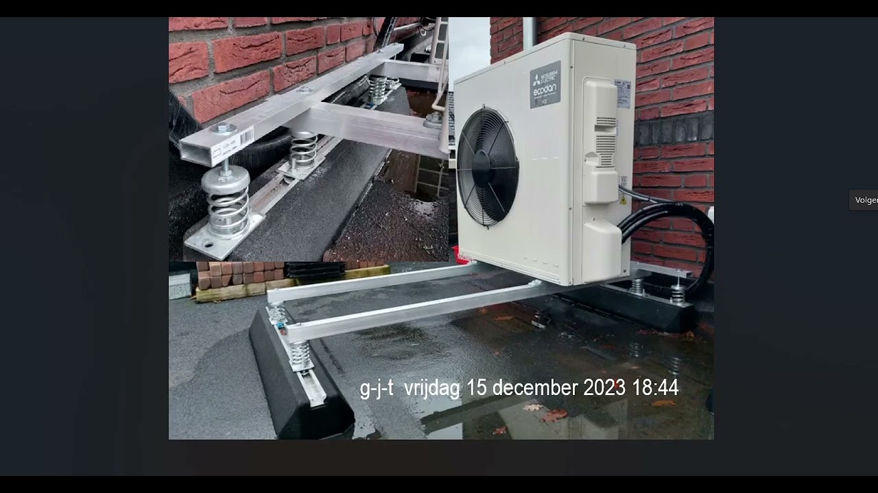 7 Muur beugel Warmtepomp