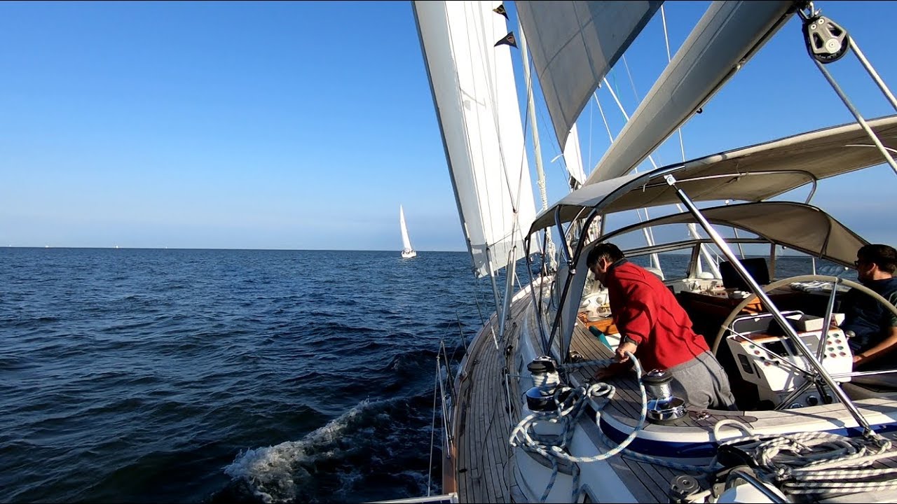 ep46 - Sailing Delaware River - Cape May to Betterton - Hallberg-Rassy 54 Cloudy Bay - Sep 2018