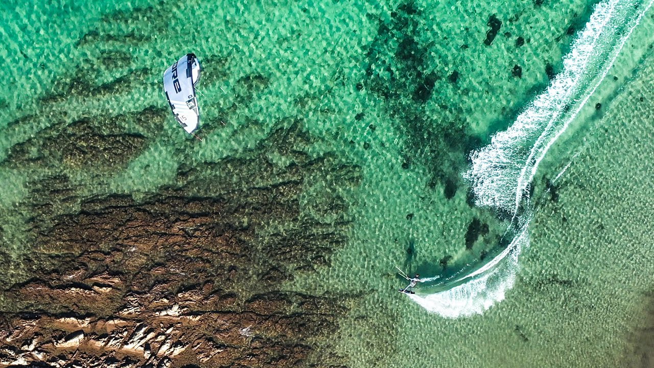 A Kitesurfing DRONE MOVIE #ridefree