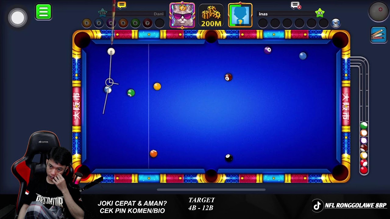 8 Ball Pool 200M OSAKA TROPHY😱😎
