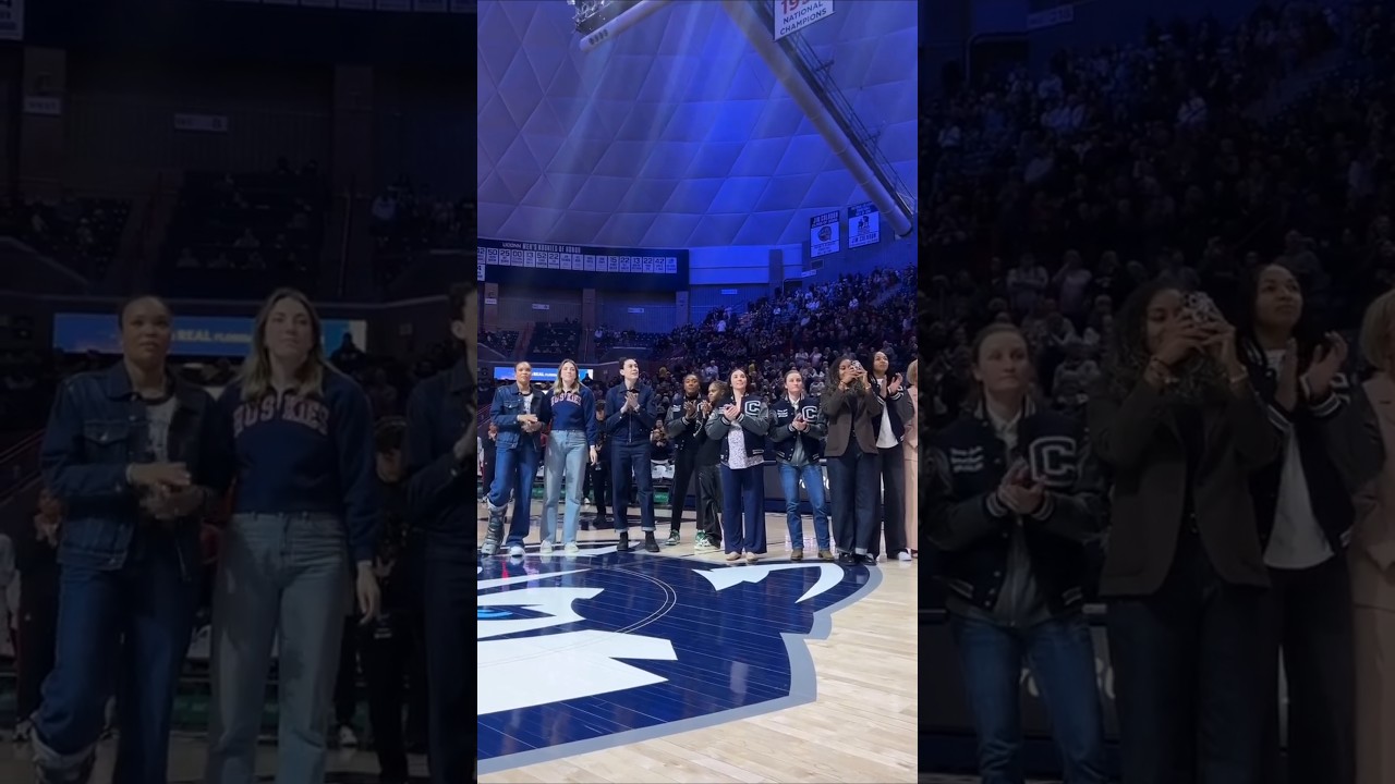 🏆 UConn Huskies honor 2015-2016 National Championship teams | women's college basketball 